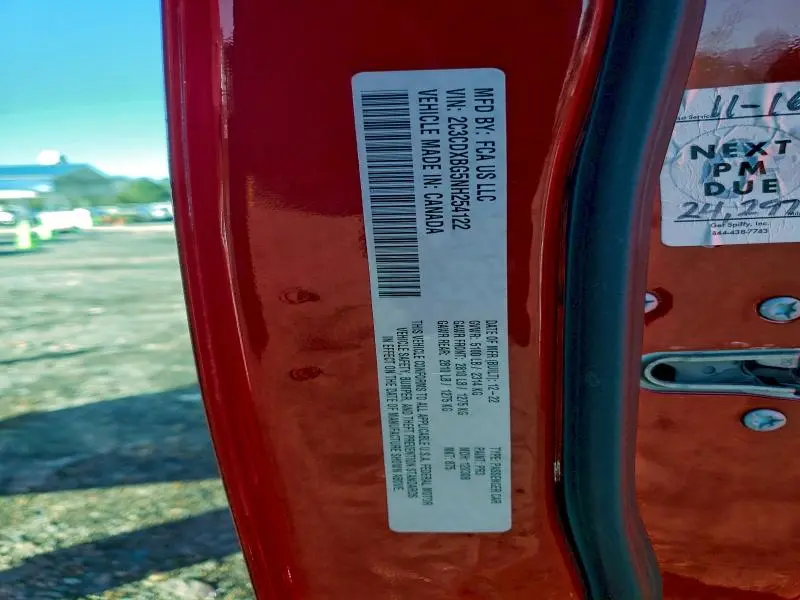 2022 DODGE CHARGER SXT  