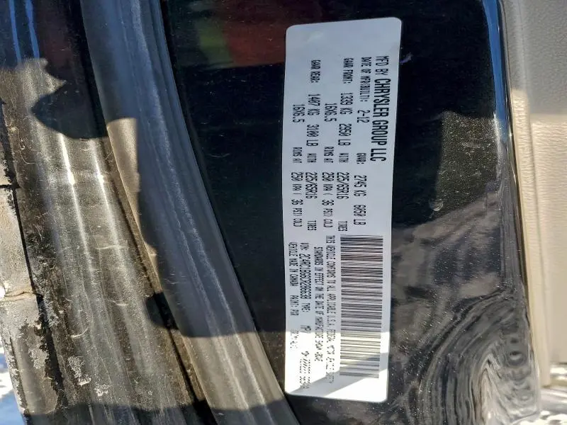 2012 CHRYSLER TOWN & COUNTRY TOURING  