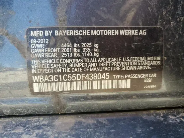 2013 BMW 328 I SULEV  