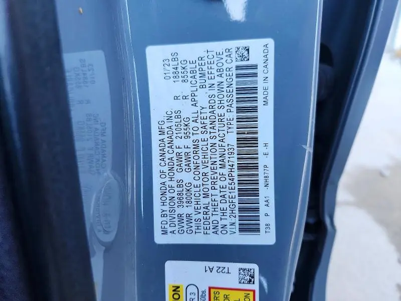 2023 HONDA CIVIC SI  