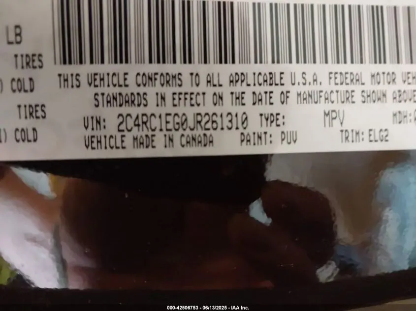 2018 CHRYSLER PACIFICA TOURING L PLUS