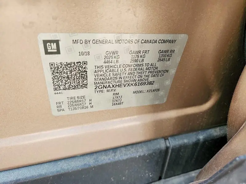 2019 CHEVROLET EQUINOX LS  