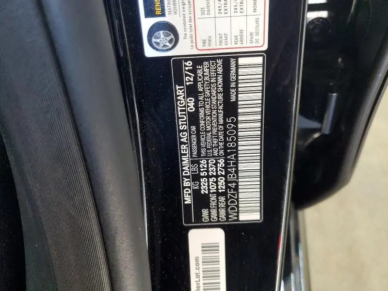 2017 MERCEDES-BENZ E 300  