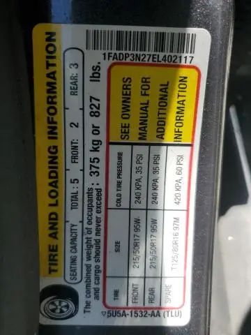 2014 FORD FOCUS TITANIUM  