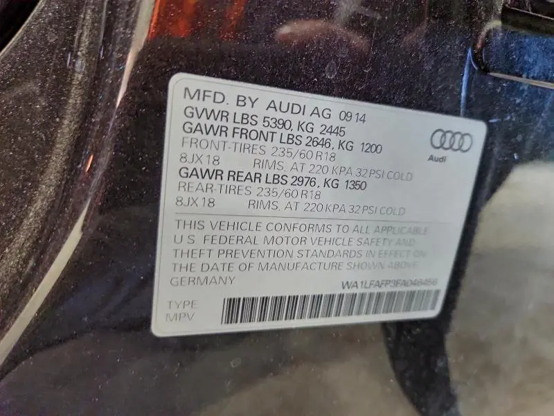 2015 AUDI Q5 PREMIUM PLUS  