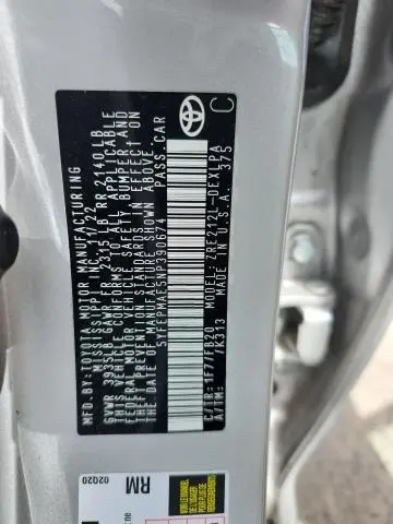 2022 TOYOTA COROLLA LE