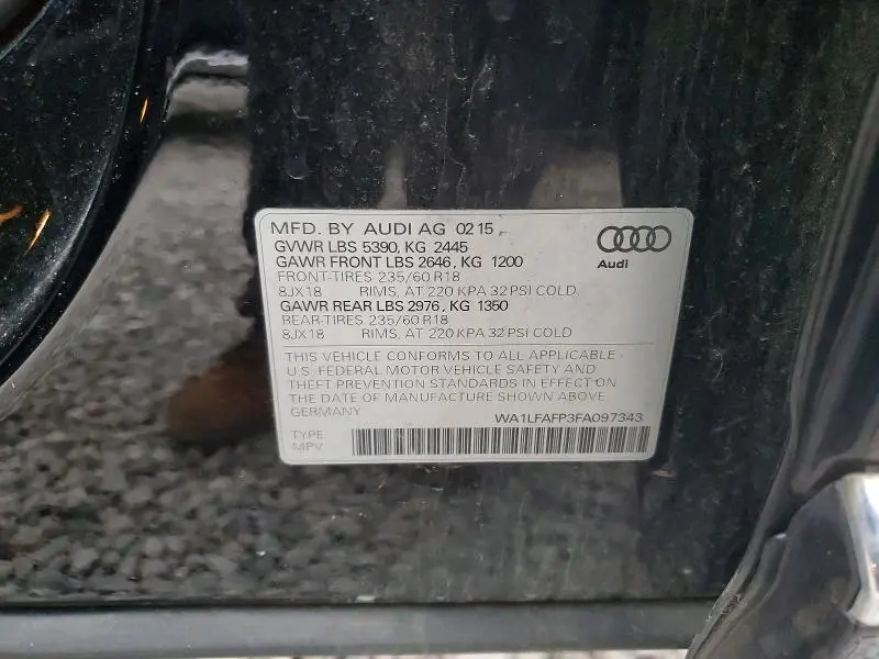 2015 AUDI Q5 PREMIUM PLUS  