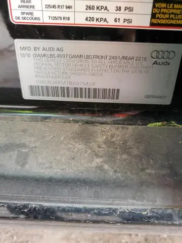 2011 AUDI A3 PREMIUM PLUS  