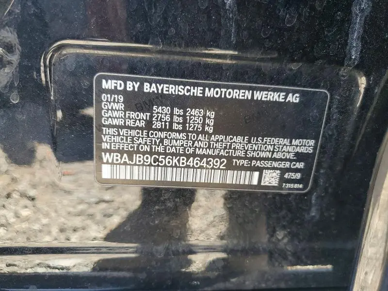 2019 BMW M550XI   