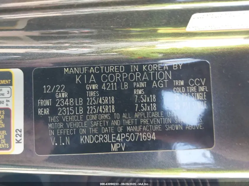 2023 KIA NIRO EX TOURING