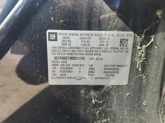 2011 CADILLAC SRX PERFORMANCE COLLECTION  