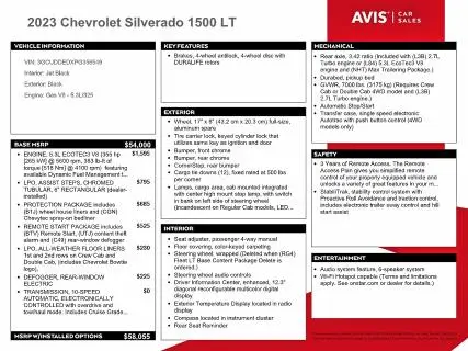 2023 CHEVROLET SILVERADO K1500 LT  