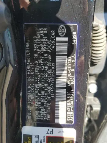 2015 TOYOTA CAMRY HYBRID  