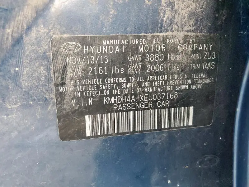 2014 HYUNDAI ELANTRA SE  