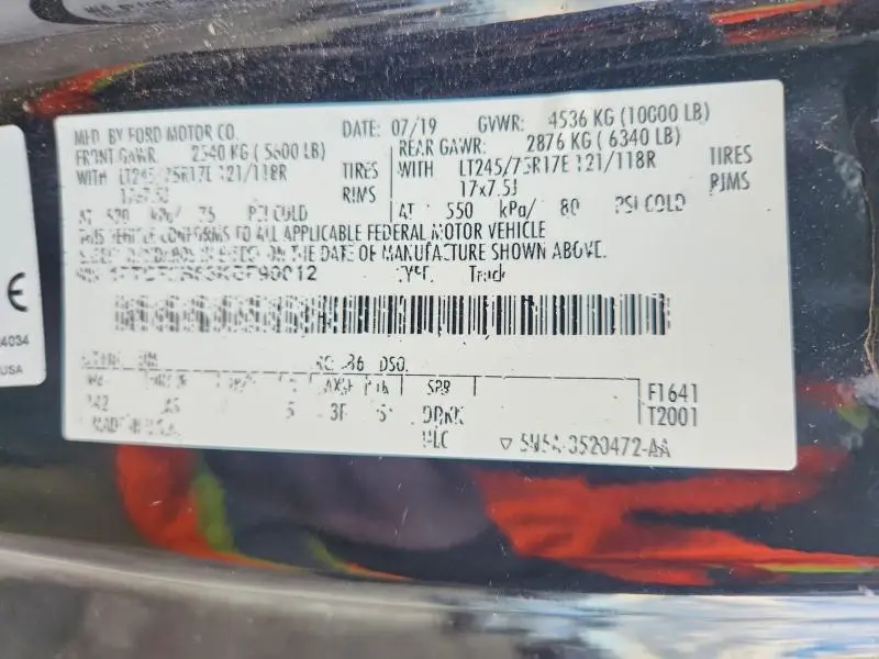 2019 FORD F250 SUPER DUTY  