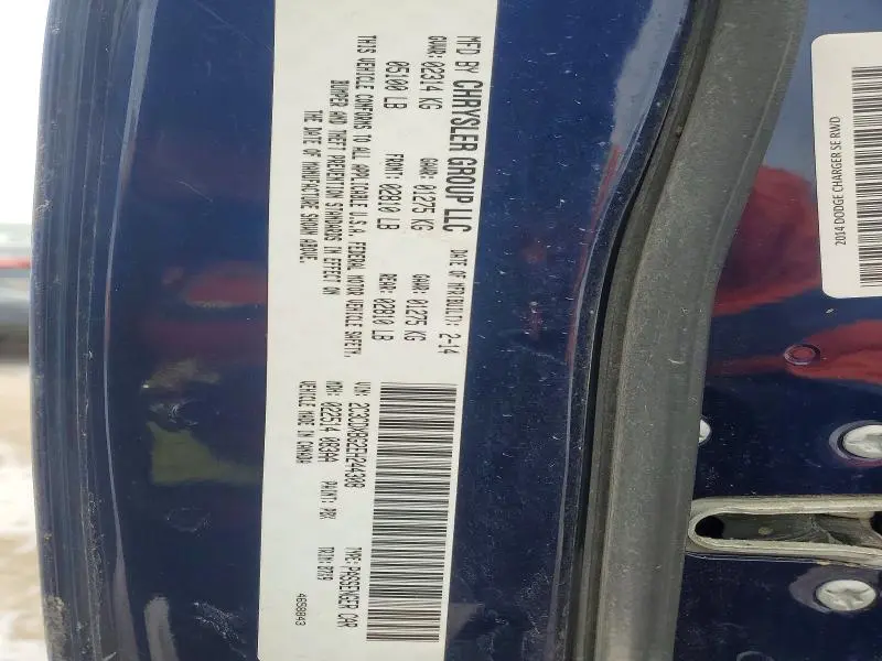 2014 DODGE CHARGER SE  