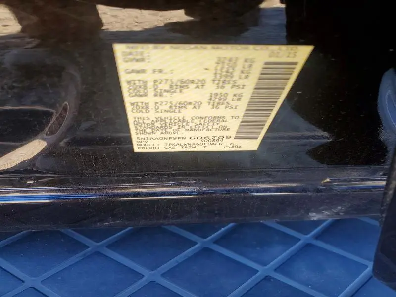2015 NISSAN ARMADA PLATINUM  