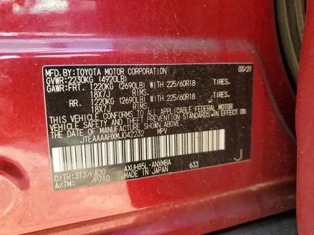 2021 TOYOTA VENZA LE  