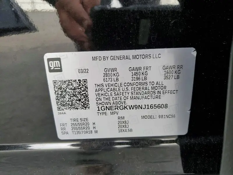 2022 CHEVROLET TRAVERSE LT  