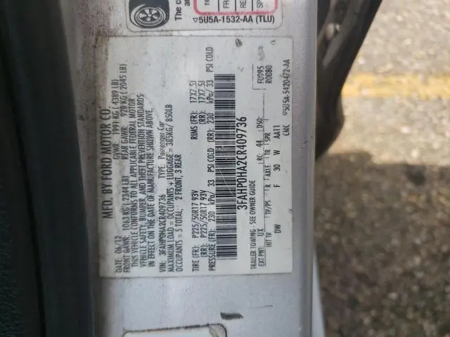 2012 FORD FUSION SE  