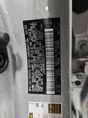 2024 TOYOTA COROLLA LE  