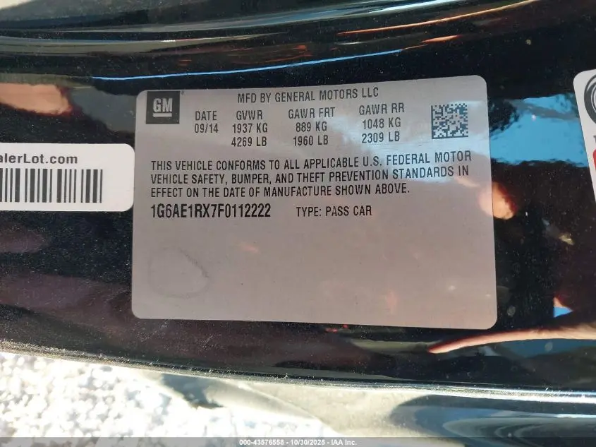 2015 CADILLAC ATS PREMIUM