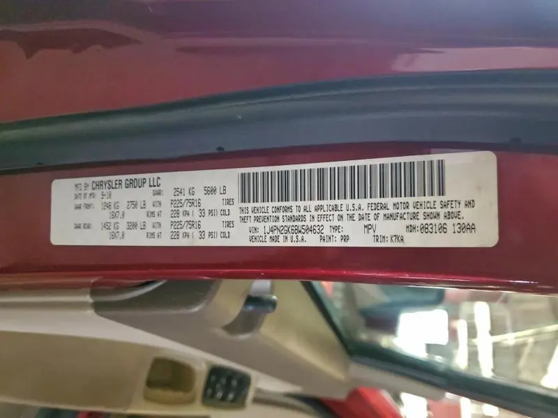 2011 JEEP LIBERTY SPORT  