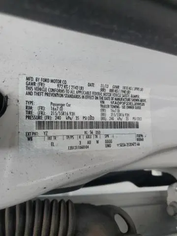 2014 FORD FOCUS SE  