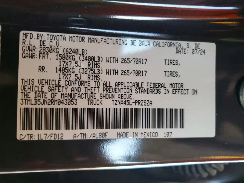 2024 TOYOTA TACOMA TRD OFF-ROAD  