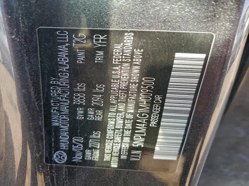 2021 HYUNDAI ELANTRA SEL  