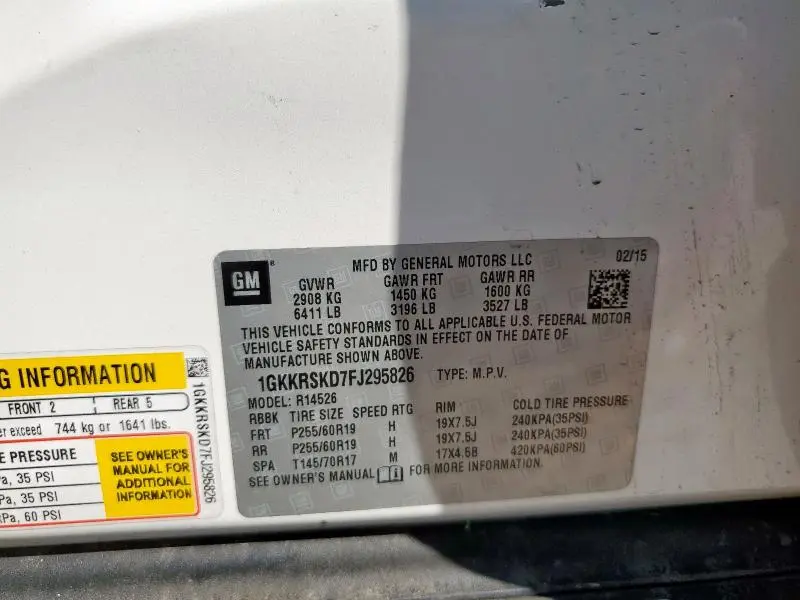 2015 GMC ACADIA SLT-2