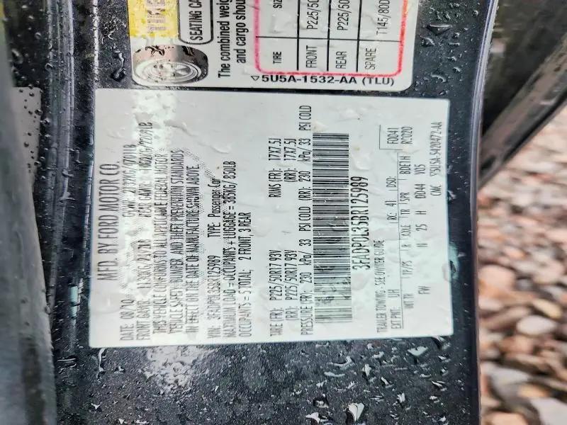 2011 FORD FUSION HYBRID  