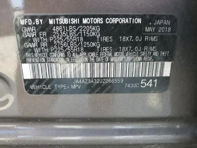 2018 MITSUBISHI OUTLANDER SE