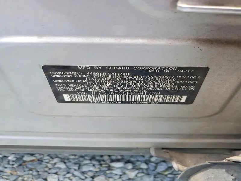 2017 SUBARU FORESTER 2.5I PREMIUM  