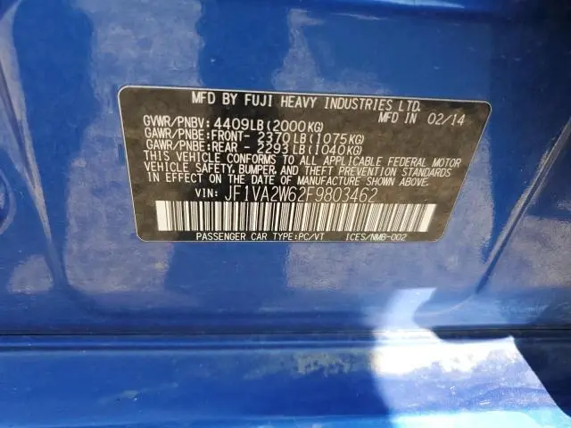 2015 SUBARU WRX STI LAUNCH EDITION  