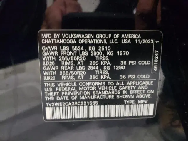 2024 VOLKSWAGEN ATLAS CROSS SPORT SE  
