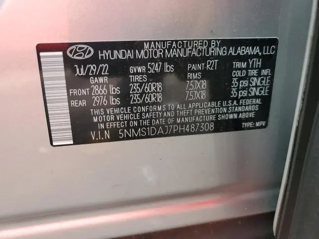 2023 HYUNDAI SANTA FE SE  