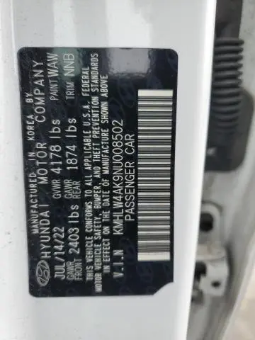 2022 HYUNDAI ELANTRA N   