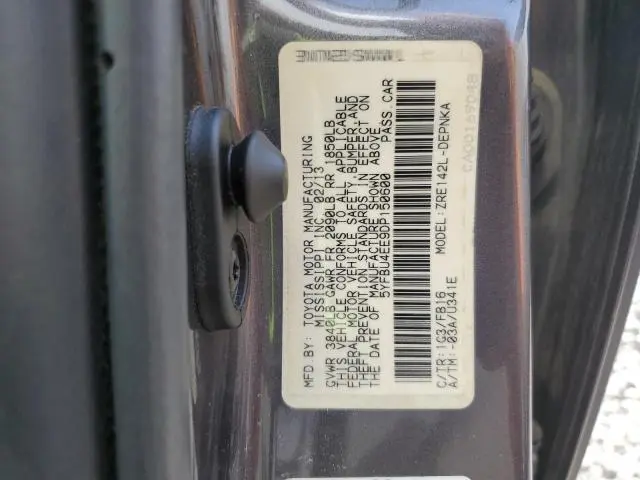 2013 TOYOTA COROLLA BASE  