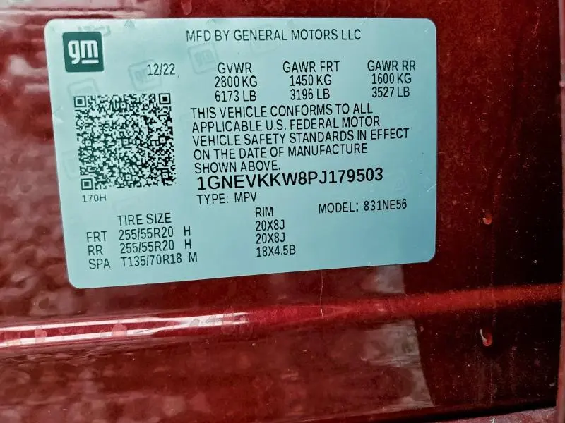 2023 CHEVROLET TRAVERSE PREMIER  