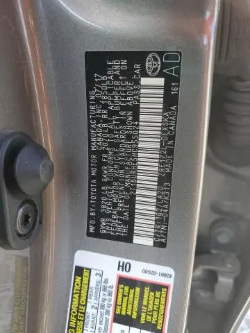 2017 TOYOTA COROLLA L
