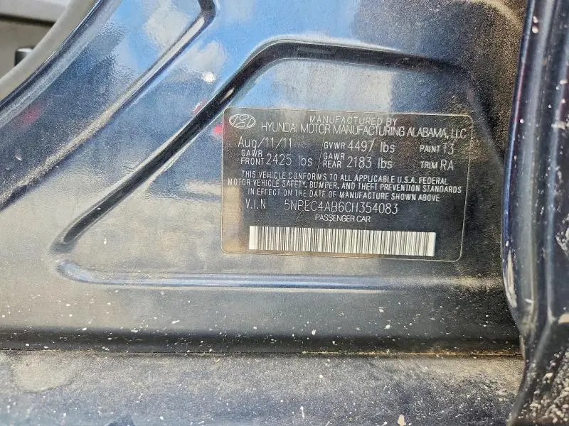 2012 HYUNDAI SONATA LIMITED 2.0T  