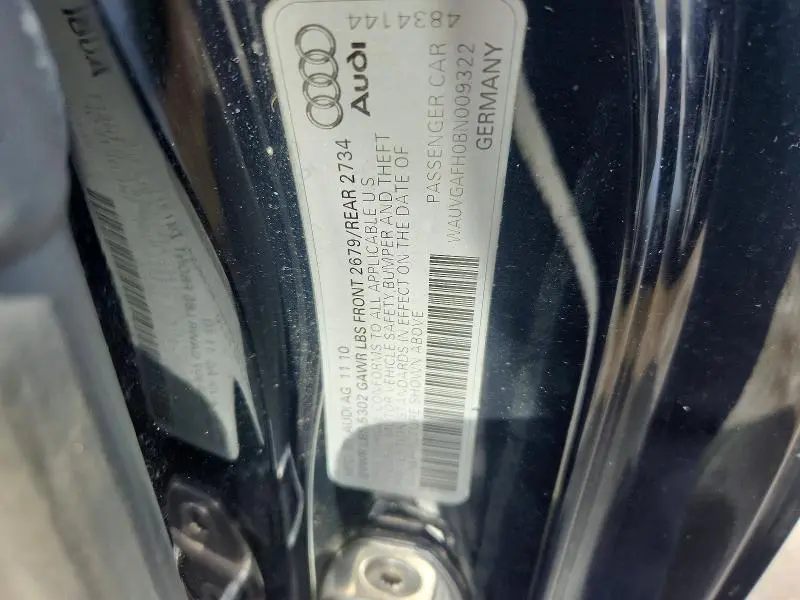 2011 AUDI S5 PRESTIGE  