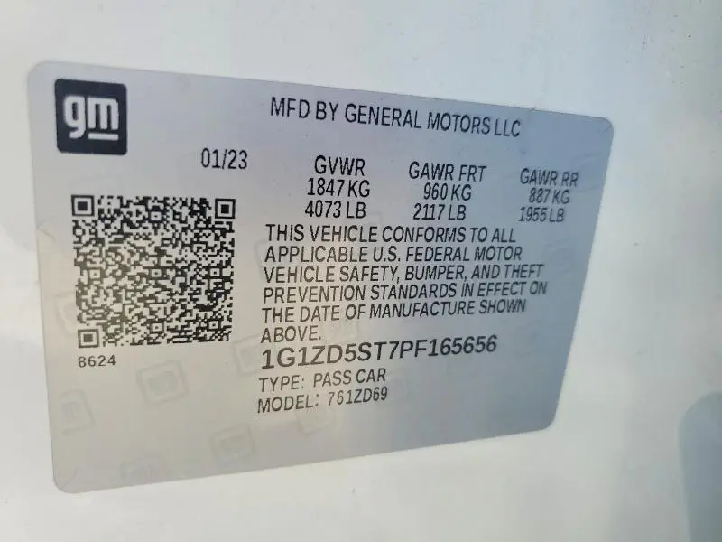 2023 CHEVROLET MALIBU LT  