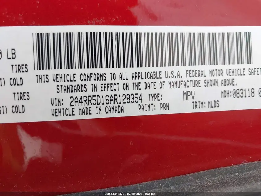 2010 CHRYSLER TOWN & COUNTRY TOURING