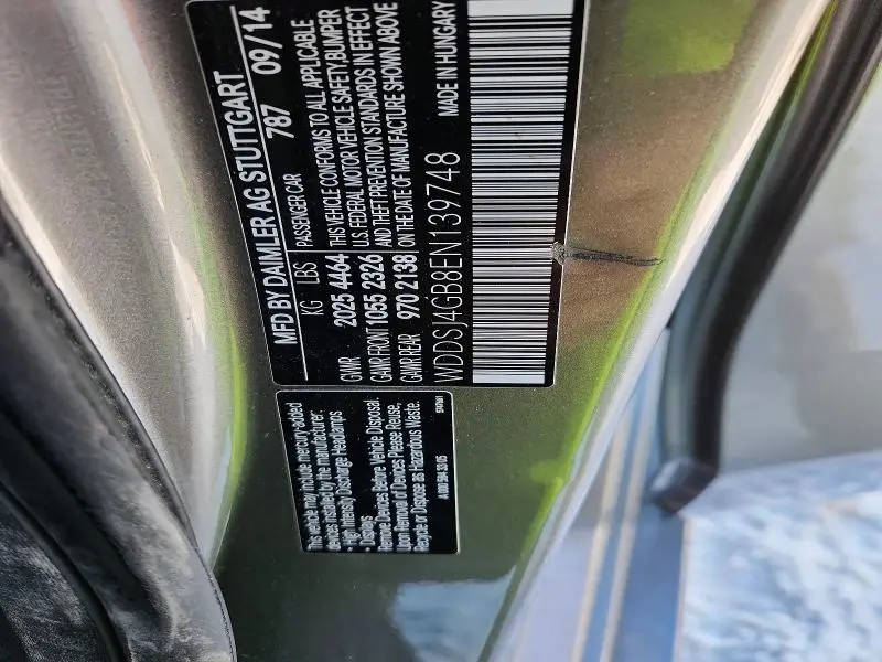 2014 MERCEDES-BENZ CLA 250 4MATIC  