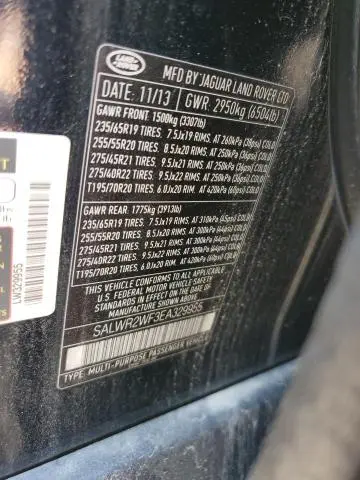 2014 LAND ROVER RANGE ROVER SPORT HSE  