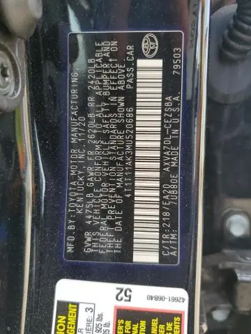 2021 TOYOTA CAMRY SE