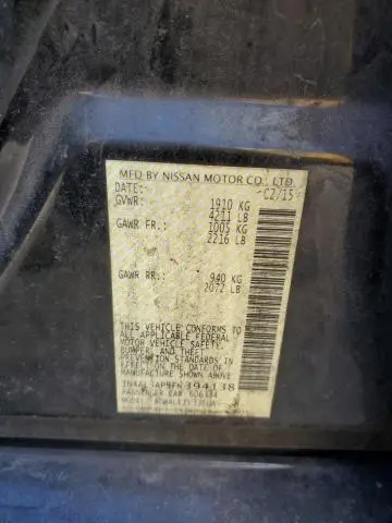 2015 NISSAN ALTIMA 2.5  