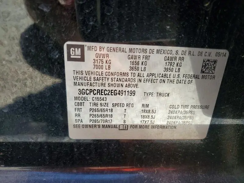 2014 CHEVROLET SILVERADO C1500 LT  